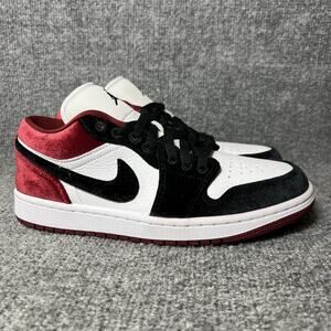Nike Air Jordan 1 Low SE Velvet Black Toe FZ3242-001 Womens Shoes Size 9